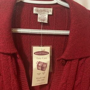 Northern Reflections Deep Red Cardigan